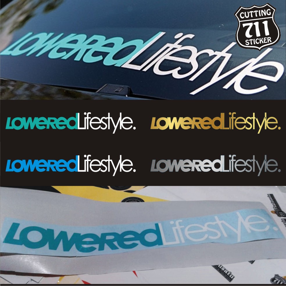 Cutting Sticker Mobil Lowered Lifestyle Shopee Indonesia