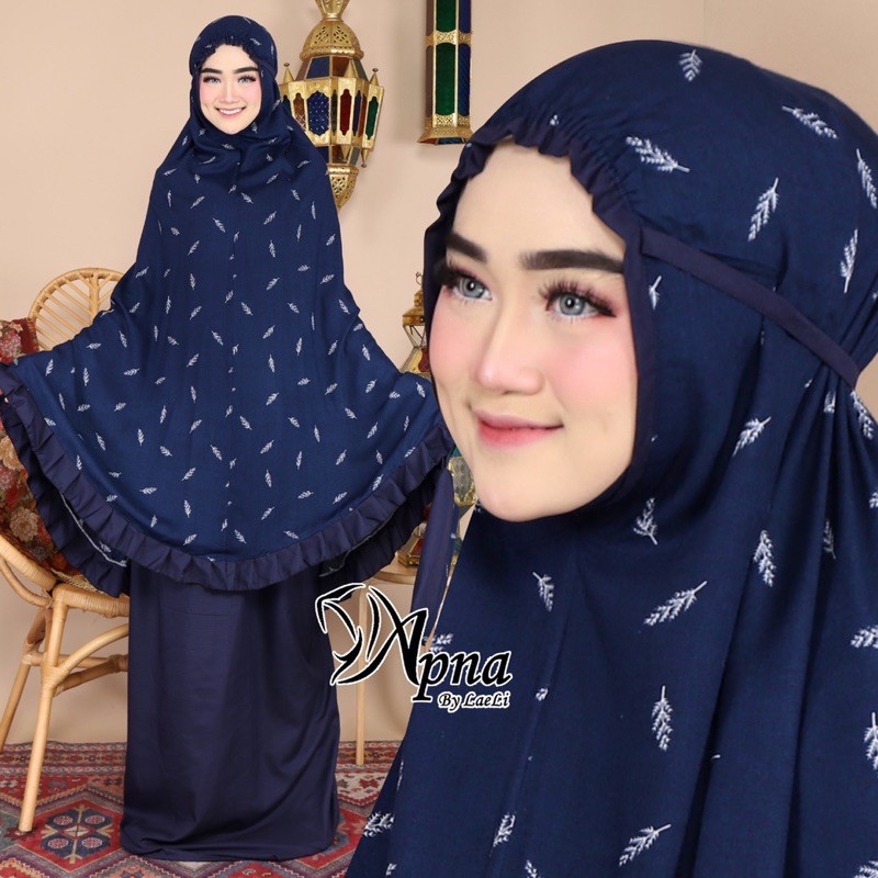 Mukena Dewasa Mewah Elegan 2021 Bahan Rayon Premium Motif Cemara Cocok Untuk Shalat Lebaran