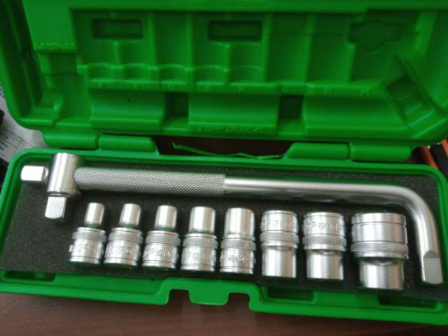 10pcs Kunci Sock Set 1/2 Inch 6pt/12pt(8-24mm)(plastik) Tekiro