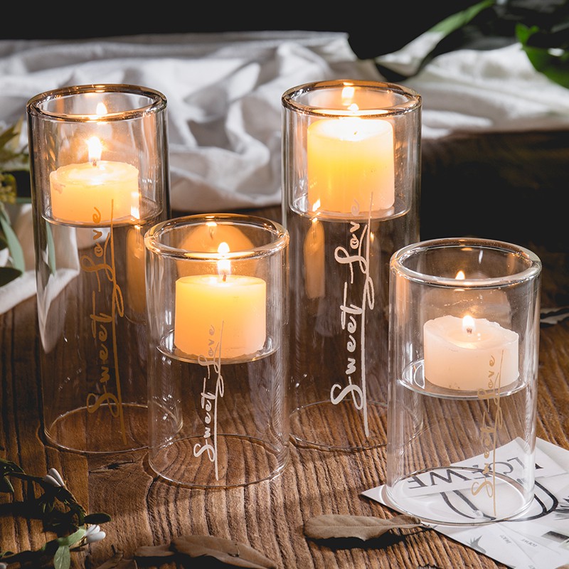 Dekorasi candlestick, Nordic romantis Candlelight Dinner alat peraga kaca  Eropa meja makan rumah, Kecil candlestick, Aromaterapi cangkir lilin |  Shopee Indonesia