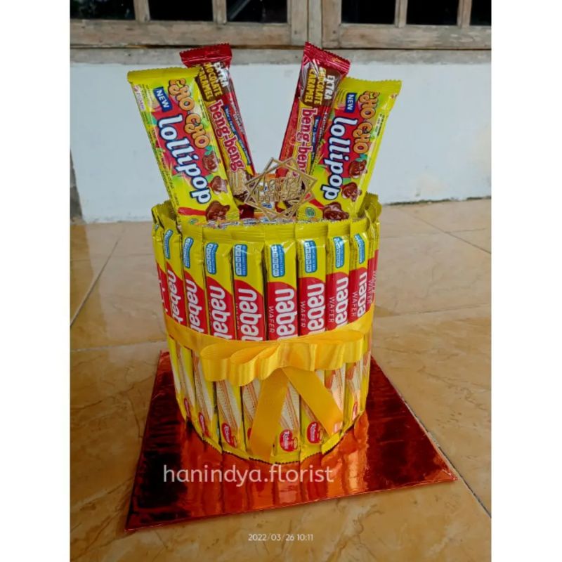 

Tower Snack Ulang Tahun / Cake Snack Ultah / Kado ultah anak cewek cowok / kado kekinian
