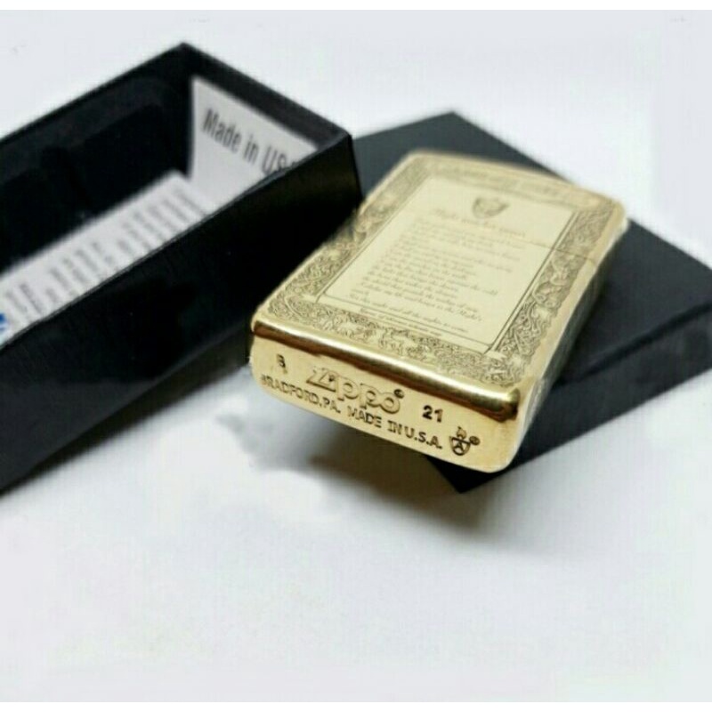 Cod Bayar ditempat Korek api Zippo Gold Gravir Embos Peta Game Of Thrones Premium