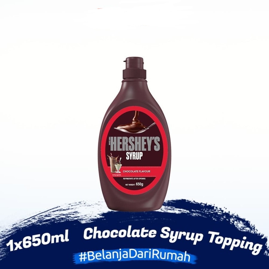 SIRUP COKLAT HERSHEY’S 650ML CHOCOLATE SYRUP TOPPING HALAL