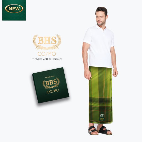 Sarung BHS Cosmo Istanbul Warna Hijau Hitam 01