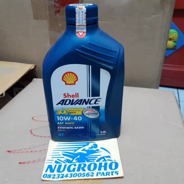 Oli Shell Advance Matic Ax7 10w 30 Motor Matic 800ml Shopee Indonesia