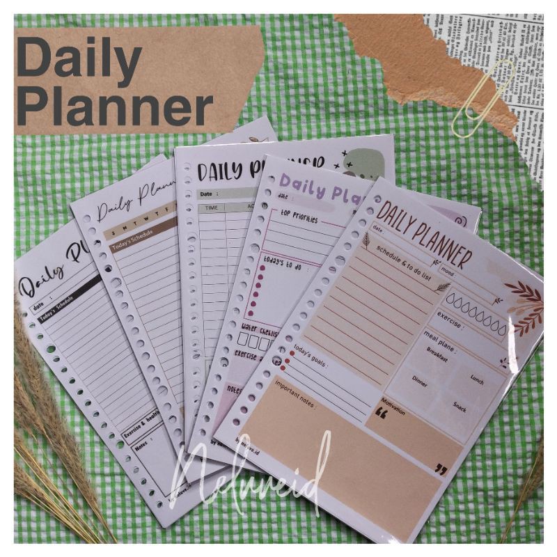 

Daily Planner aesthetic A5 B5, Daily planning, Bullet journal by neluveid