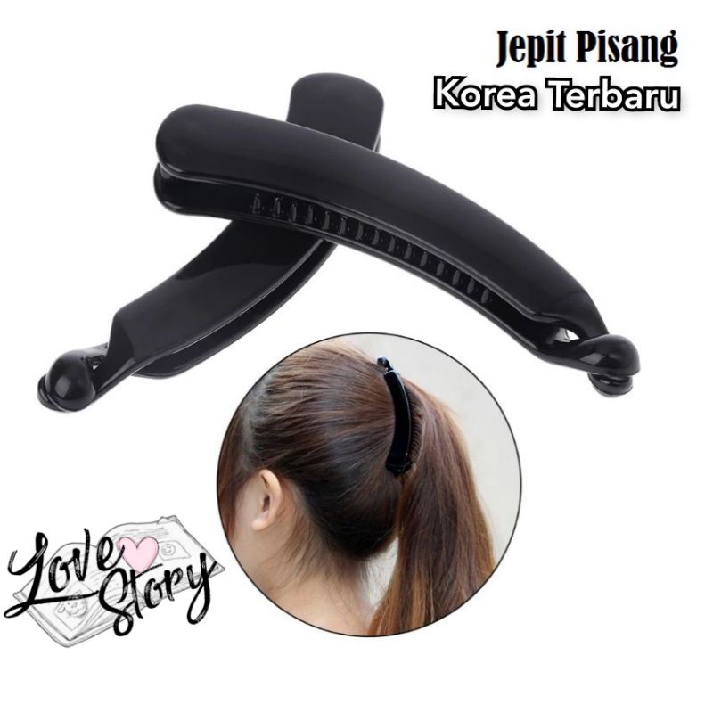 Jepit Rambut Korea Model Pisang Murah / Jepitan Ponytail / Jepit Korea Salon Bentuk Pisang TERBARU