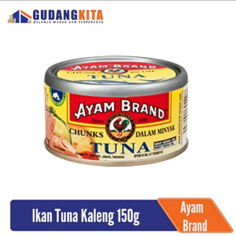 

Ikan Tuna Kaleng Chunks In Oil Ayam Brand 150gr