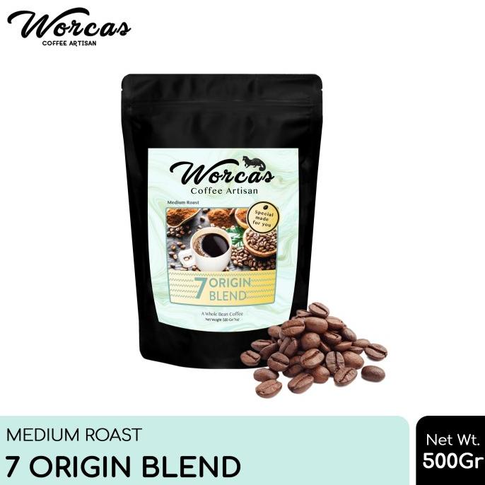 

WORCAS Kopi 7 Origin Blend 500gr - Medium Roast -Diskon Besar