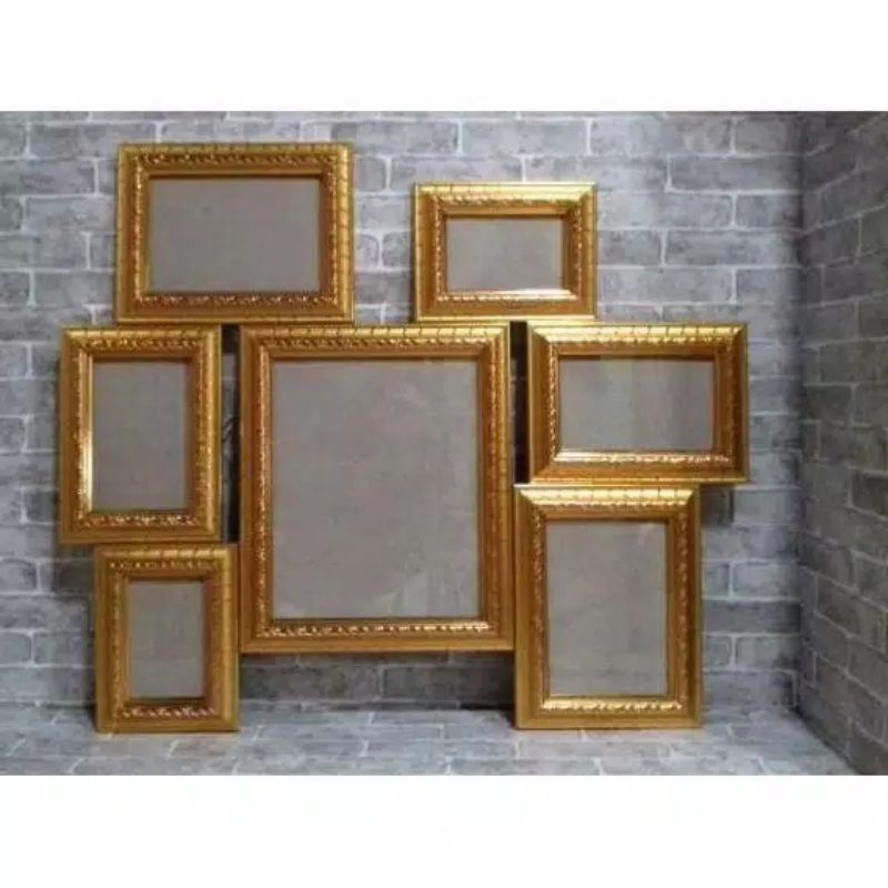 frame pigura foto emas/bingkai foto 4R, 5R, 6R, 8R dan 10R