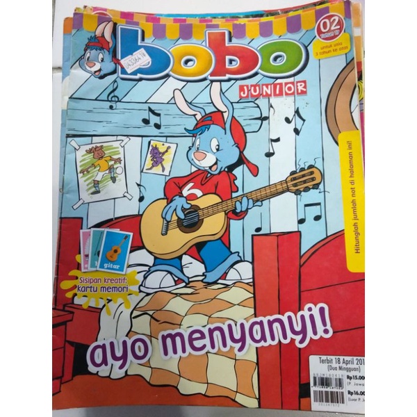 Majalah Bobo Junior Bekas