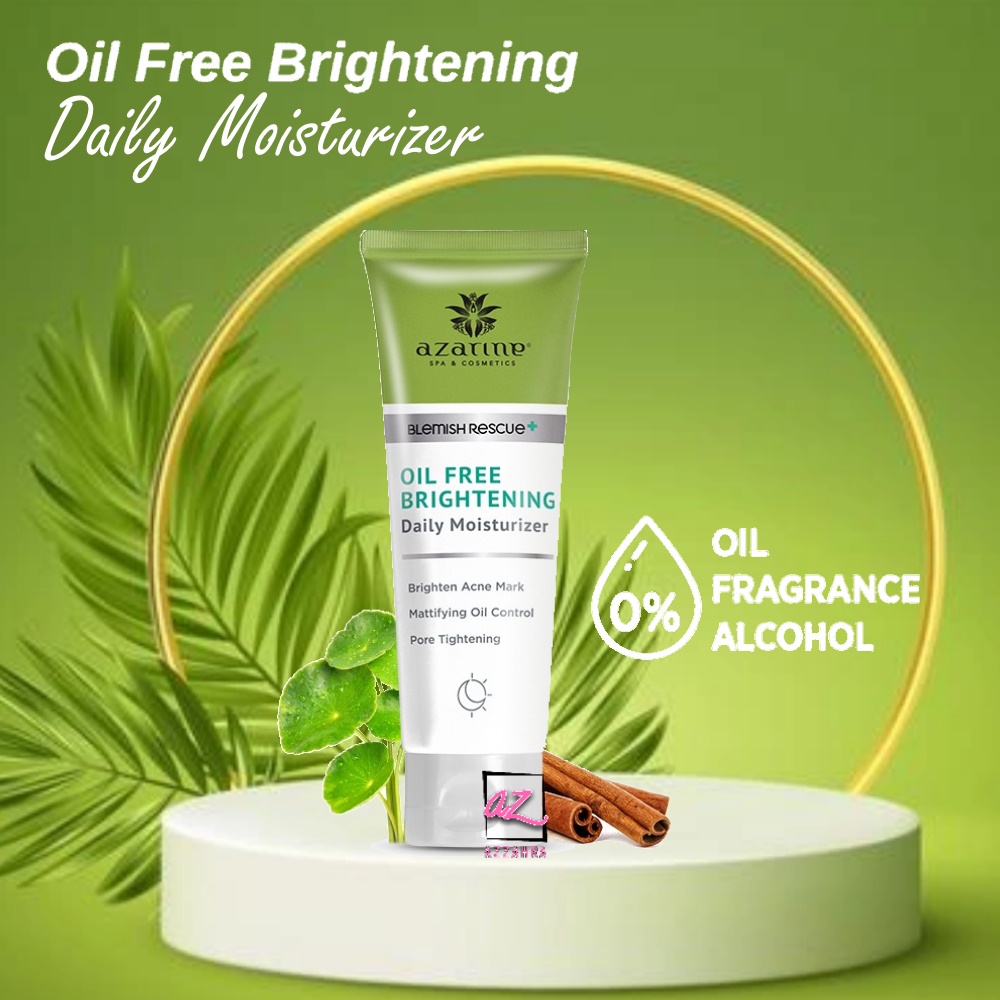 AZARINE OIl Free Brightening Daily Moisturizer - 40gr ( Pelembap Wajah )