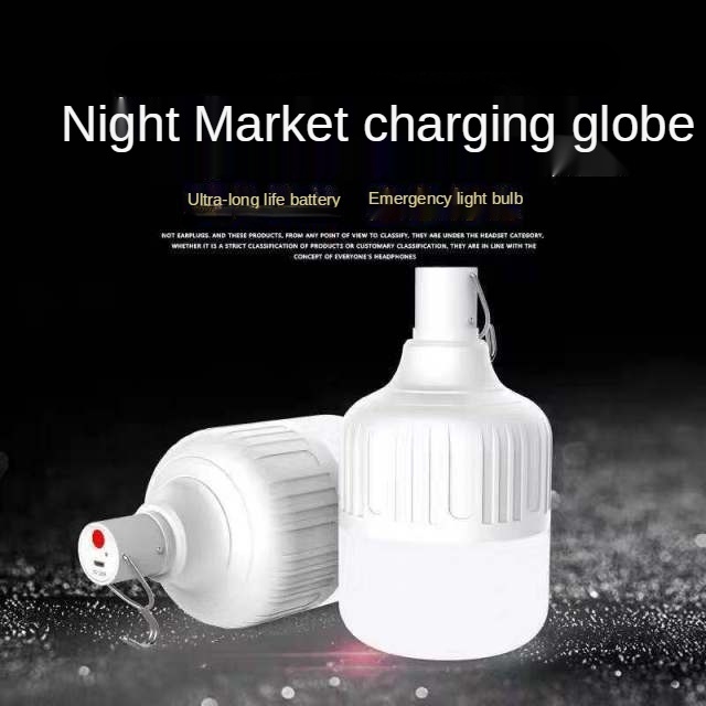 [ Rechargeable LED Bulb Portable Emergency Night Market Light for Home Lighting Outdoor Hiking Camping ]