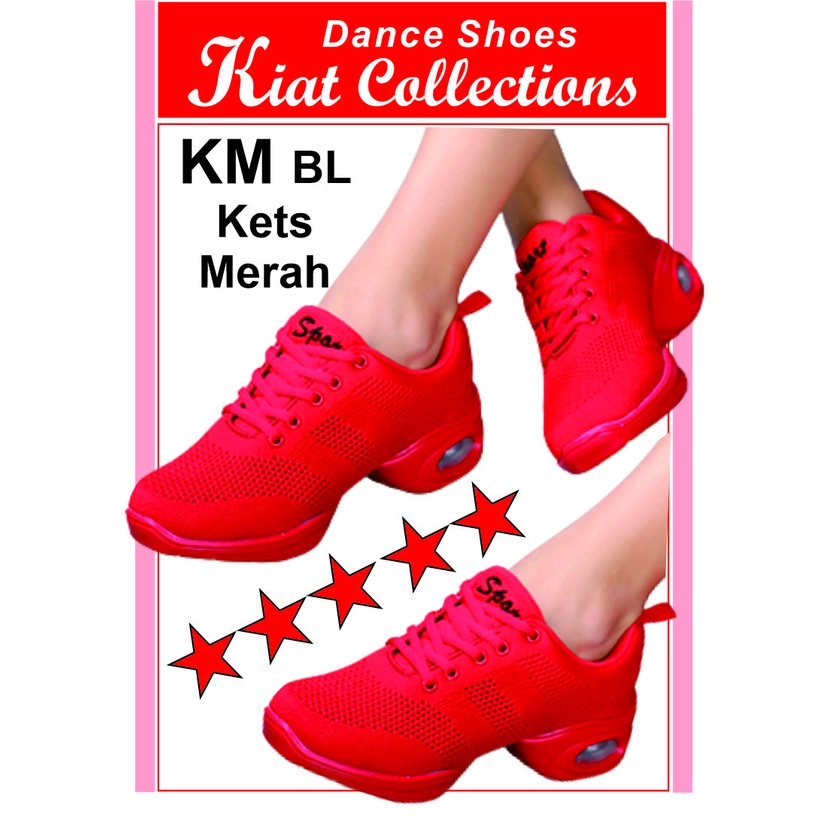 SEPATU WANITA KETS BL SNEAKERS LINE DANCE TARI MENARI DANSA JOGING OR  LARI  SENAM  SHUFFLE DANCE