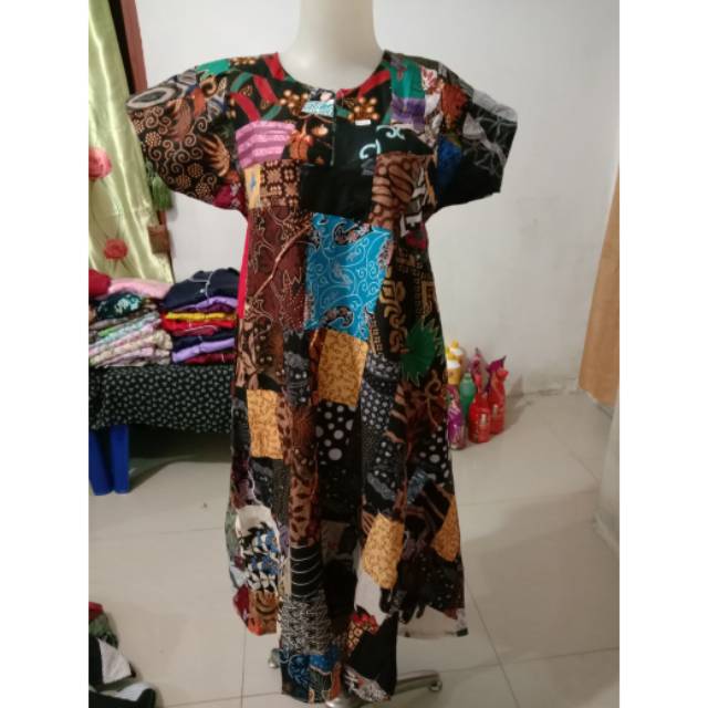 daster payung batik/ daster kain perca
