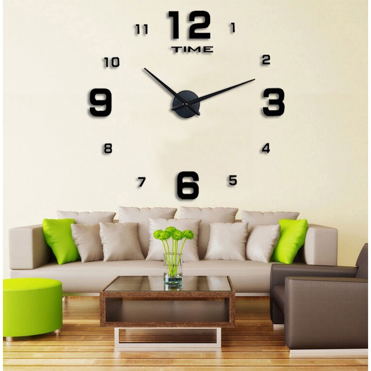 Grab medan Jam Dinding Besar DIY Giant Wall Clock Quartz Creative Design 90-120cm - DIY-102