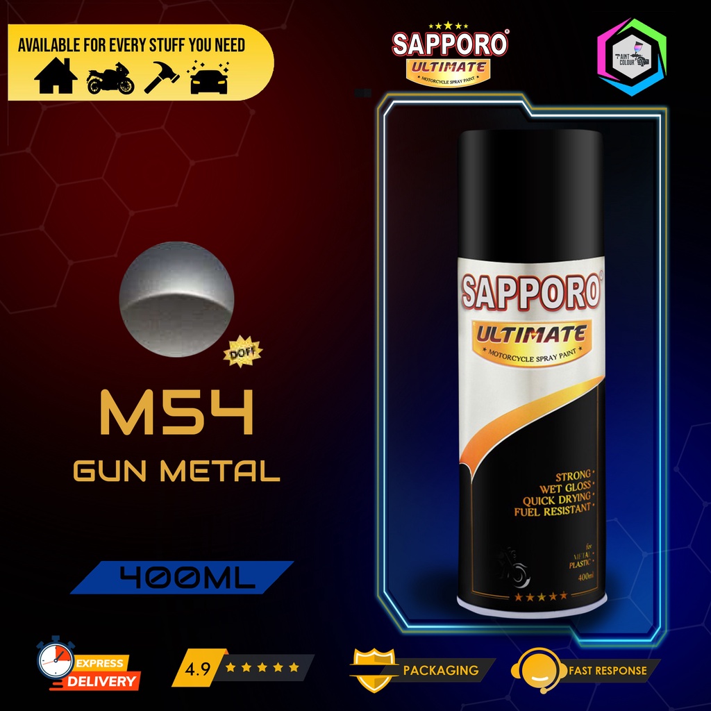 SAPPORO ULTIMATE Metallic Colour Cat Semprot M54 - Gun Metal