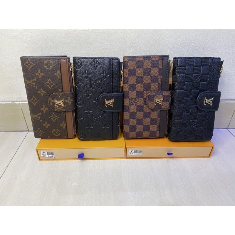 Dompet wanita lv free box/Dompet lv lipat impor