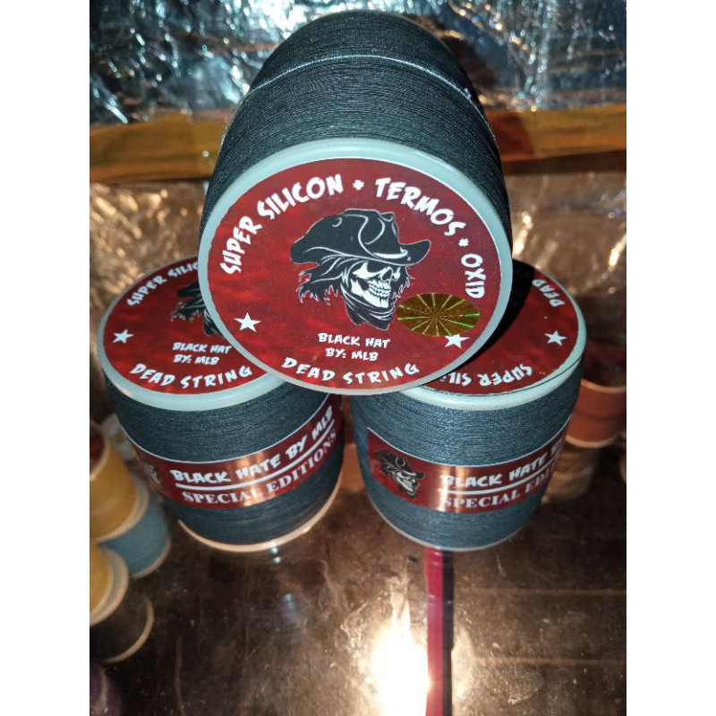 Senar Gelasan Mati Total (MATOT) Layangan  Black Hat BY MLB 0,18 (full treatmen)