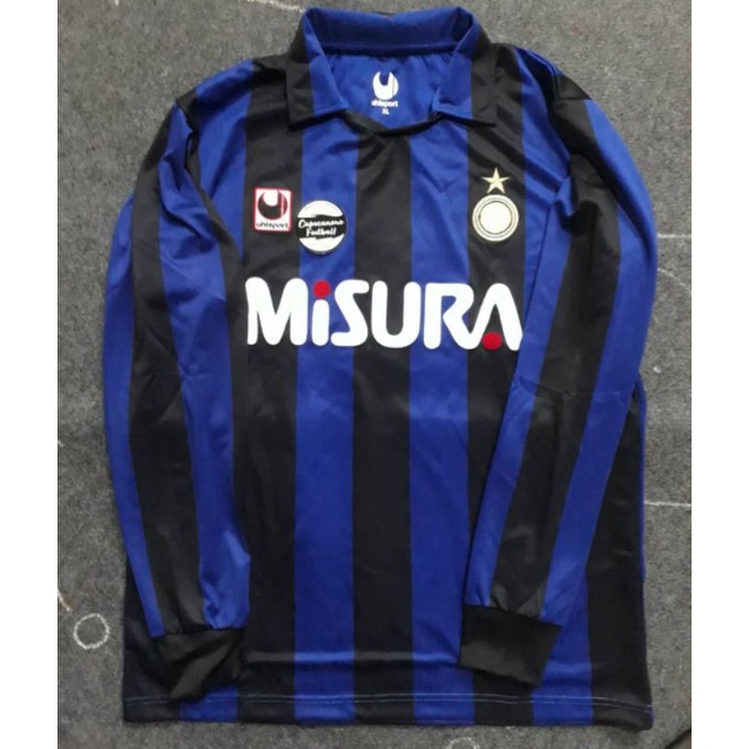 JERSEY INTER MILAN Misura RETRO 1989 1990 1991 89 90 91 1992 92 LAWAS Home ls longsleeve Panjang