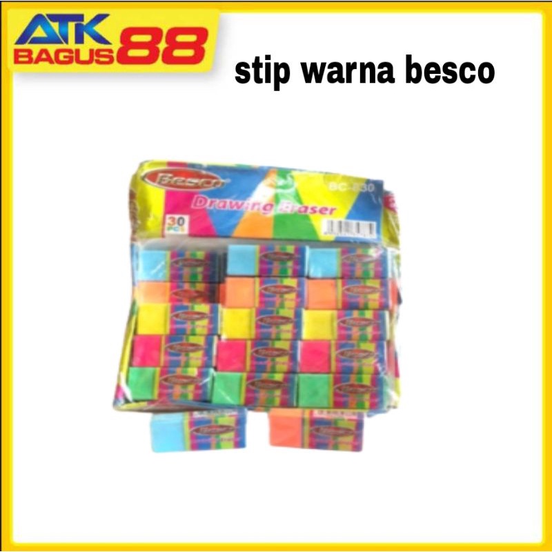 

STIP WARNA BESCO KECIL / DRAWING ERASER / PENGHAPUS WARNA