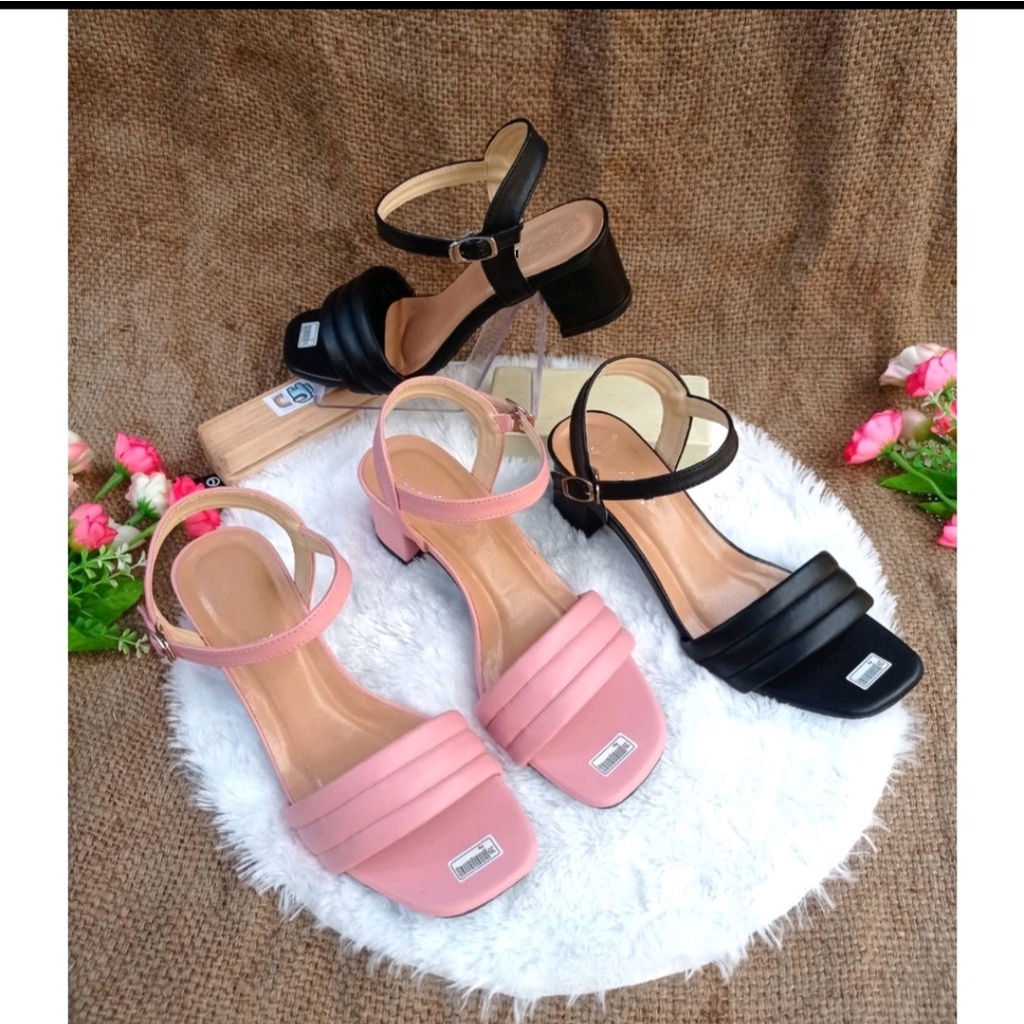 Sandal Heels Wanita Strap Alexa AA 02