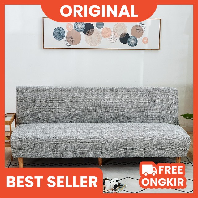 Sarung Sofa Bed Polos Elastis Tanpa Tangan High Quality Murah Berkualitas