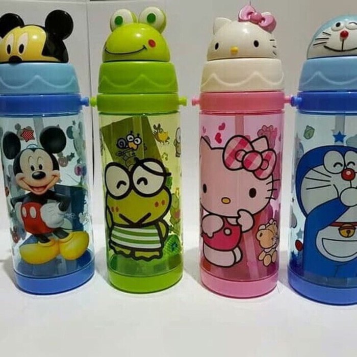 Botol Minum/Tempat Minum Kepala Karakter Anak-Anak Ukuran 550ML