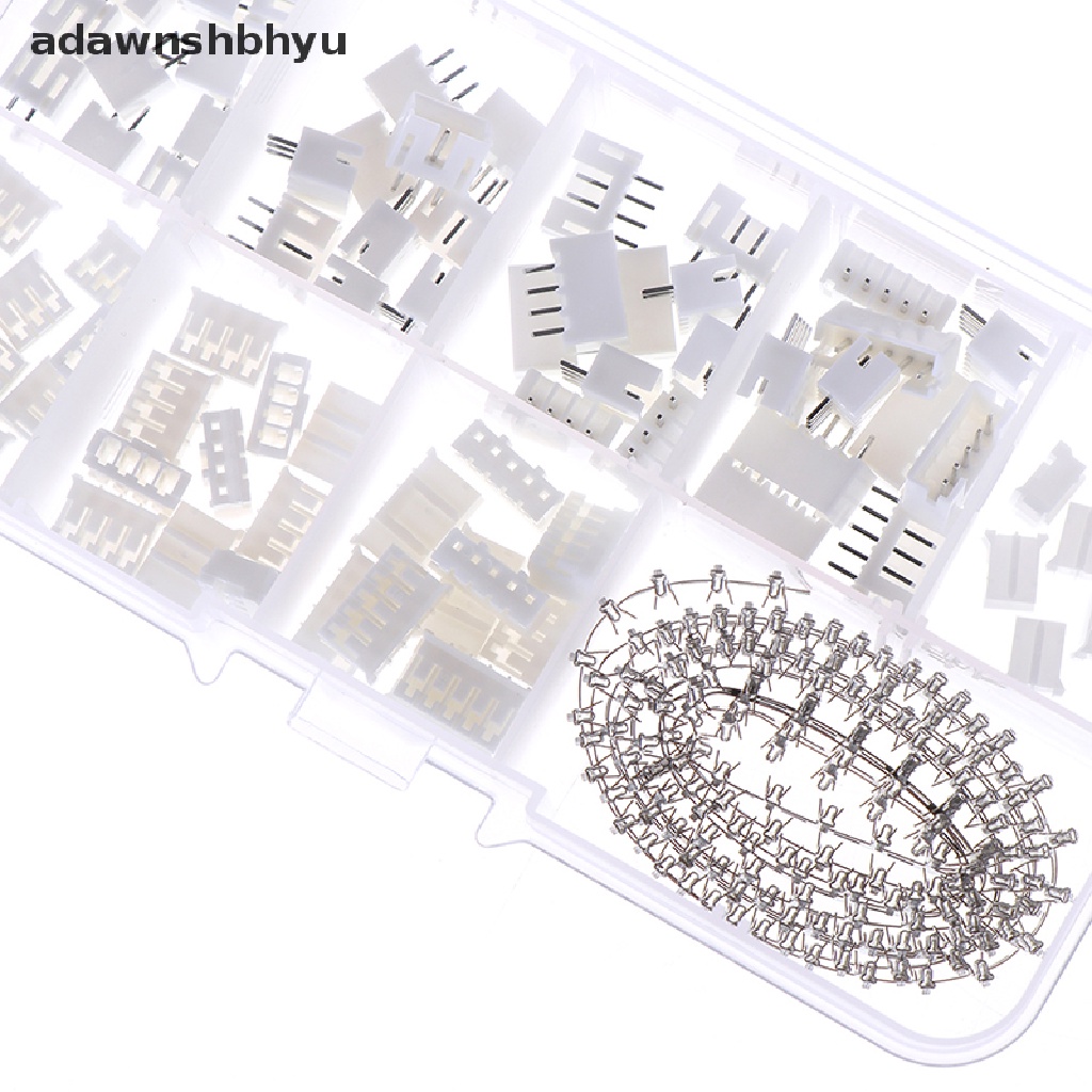 Adawnshbhyu 230pcs PH2.0 2p 3p 4pin 2.0mm pitch terminal kit pin header Konektor JST