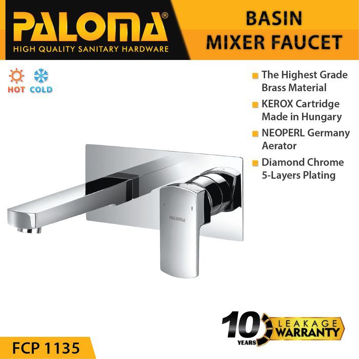 PALOMA FCP 1135 Keran Mixer Wastafel Cuci Tangan Panas Dingin Kran