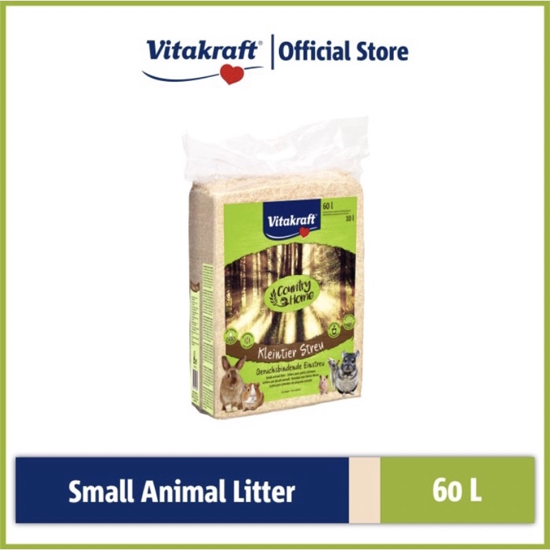 vitakraft serbuk kayu 60L | animal litter | alas kandang hamster kelinci marmut guinea pig hedgehog sugar glider
