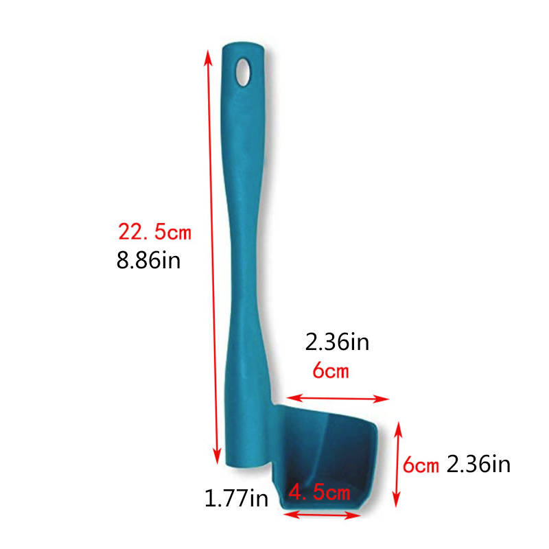 Spatula Putar Dapur Mixing Spatula Termomix Penghilang Porsi Food Processor Rotary Mixing Drum Spatula