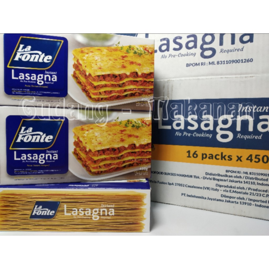 La Fonte Lasagna 450gram