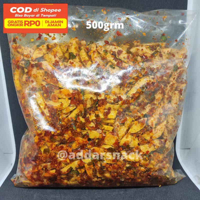 

Basreng Stik Bumbu Basah Daun Jeruk Halal Netto 500Grm Raja Pedas