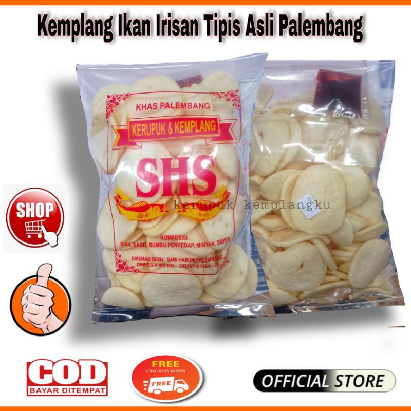 

KERUPUK KEMPLANG IKAN SUPER IRISAN TIPIS ASLI PALEMBANG/KEMPLANG KHAS PALEMBANG/KERUPUK IKAN