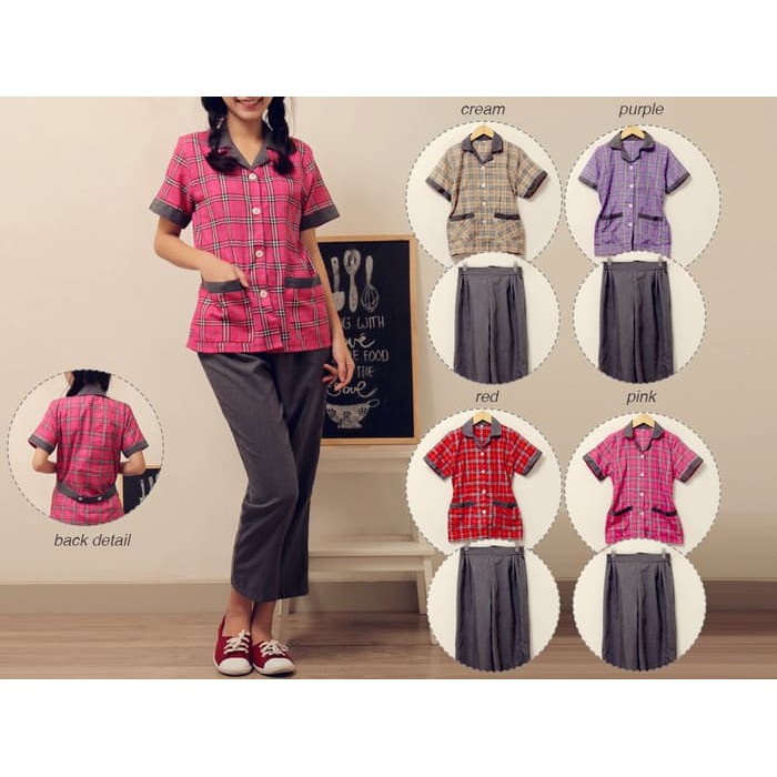 JUMBO 4L Baju Seragam Suster Nanny Babysitter burberry XXXL