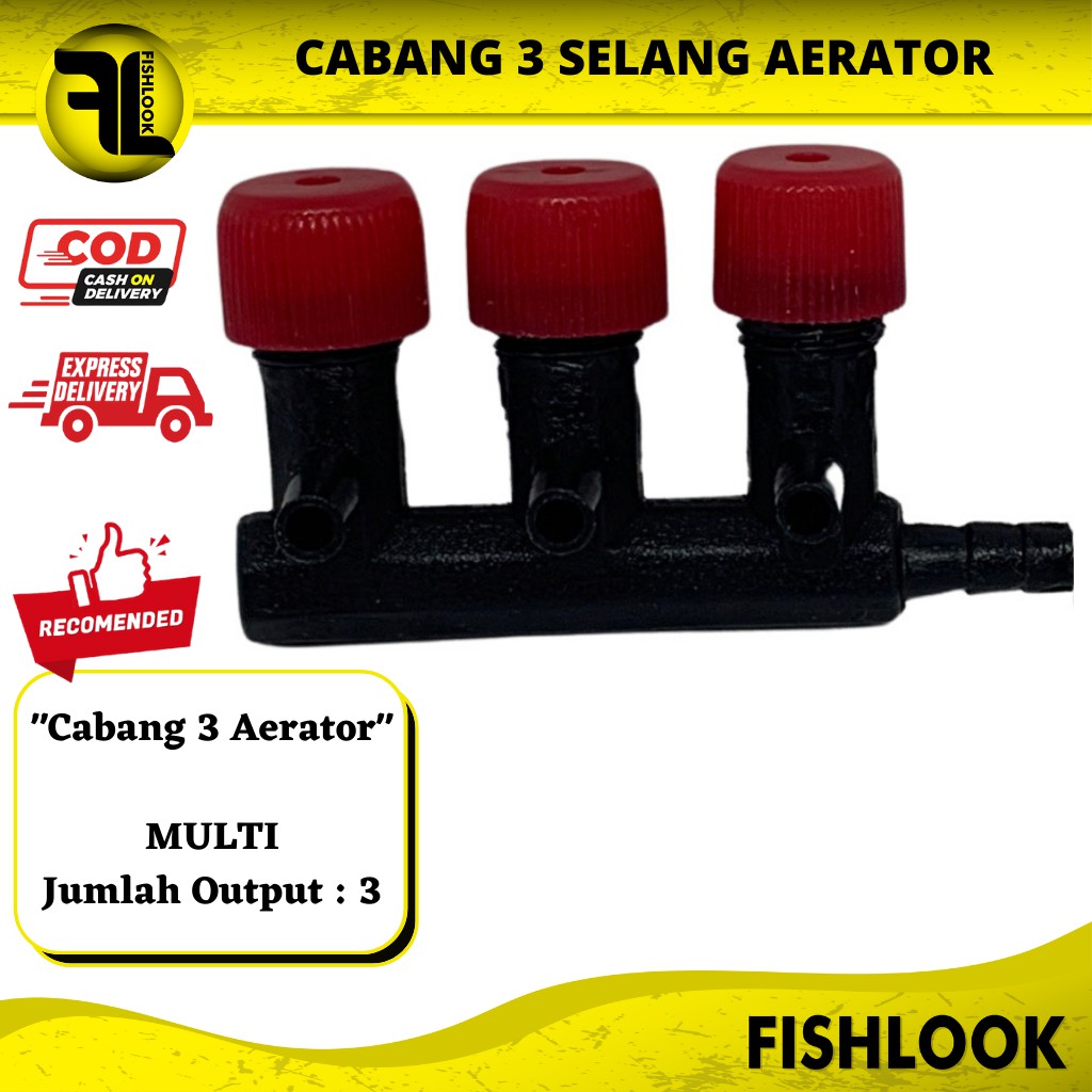 KRAN 3 Cabang LUBANG AERATOR UDARA | AQUARIUM AQUASCAPE MULTI Murah