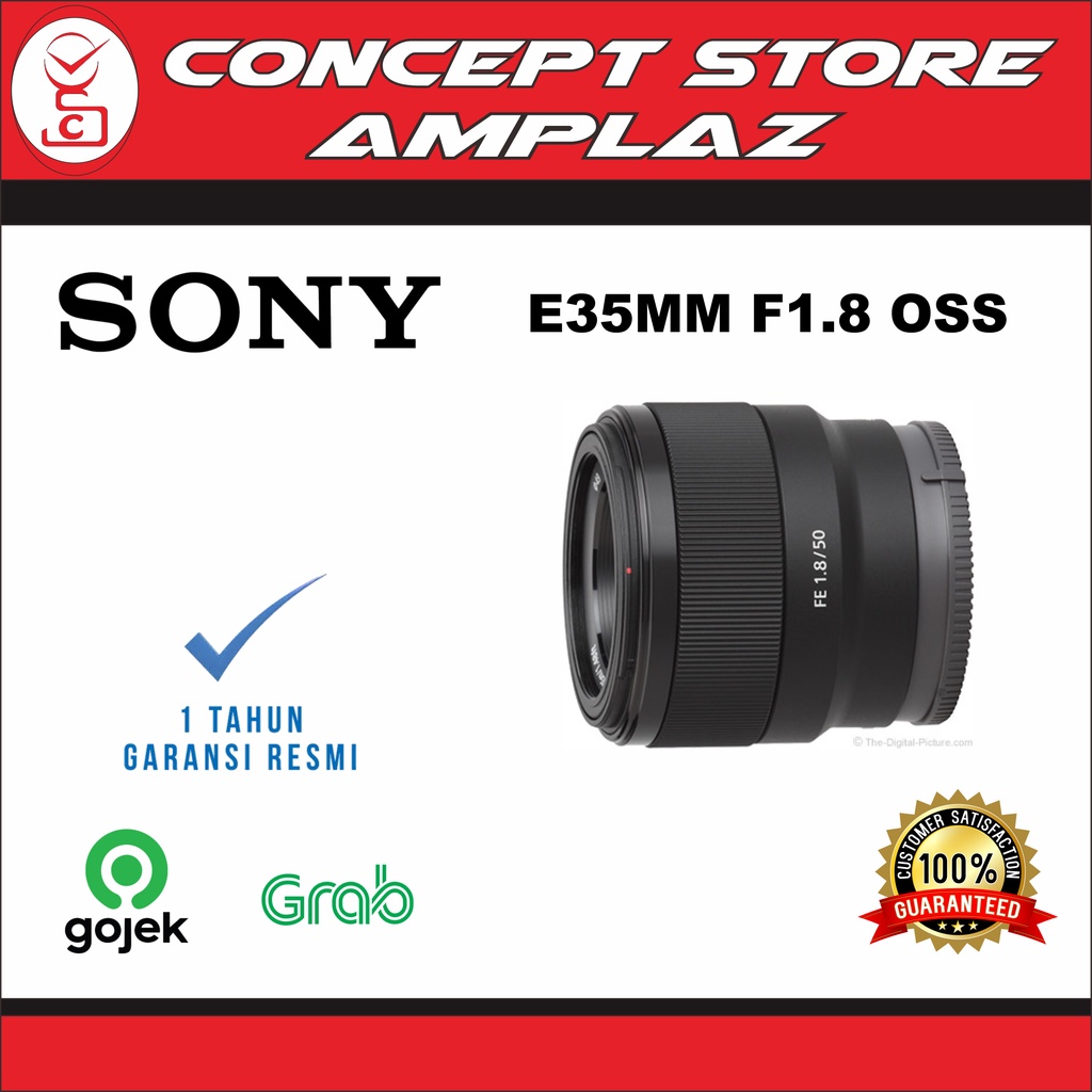 Sony Lens SEL FE 50 mm f 1.8 Full Frame Lensa Kamera BLACK