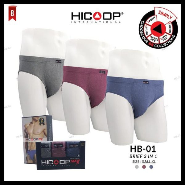 HICOOP MAX HB-01 Celana Dalam Pria 3pcs
