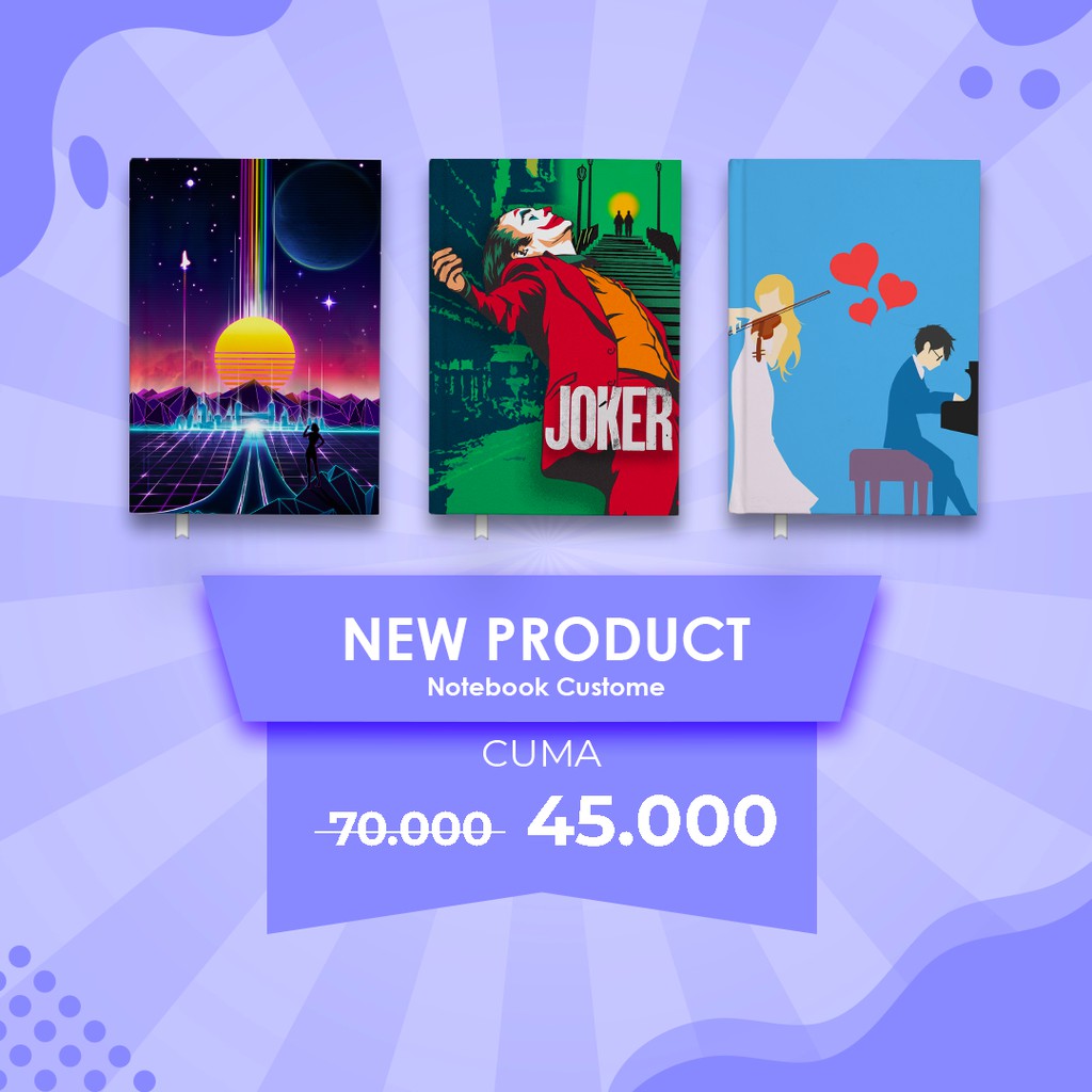 

Notebook Custom Hardcover A5 200 Halaman - Diary/Agenda/Journal/Notes/Binder/Bujo/Buku catatan/Buku