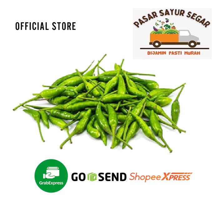 

CABE RAWIT HIJAU 500 gr / CABAI RAWIT HIJAU 500 gr