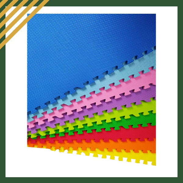 ECCOMAT Polos 60x60x1 cm- Karpet Puzzle - Alas lantai Bayi