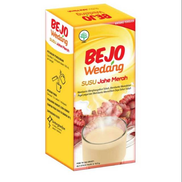 

Bejo Wedang Susu Jahe Merah Box 5x10.5g