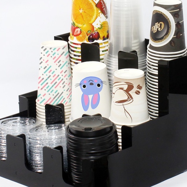 Paper Cup Acrylic Organizer  Isi 9 Slot