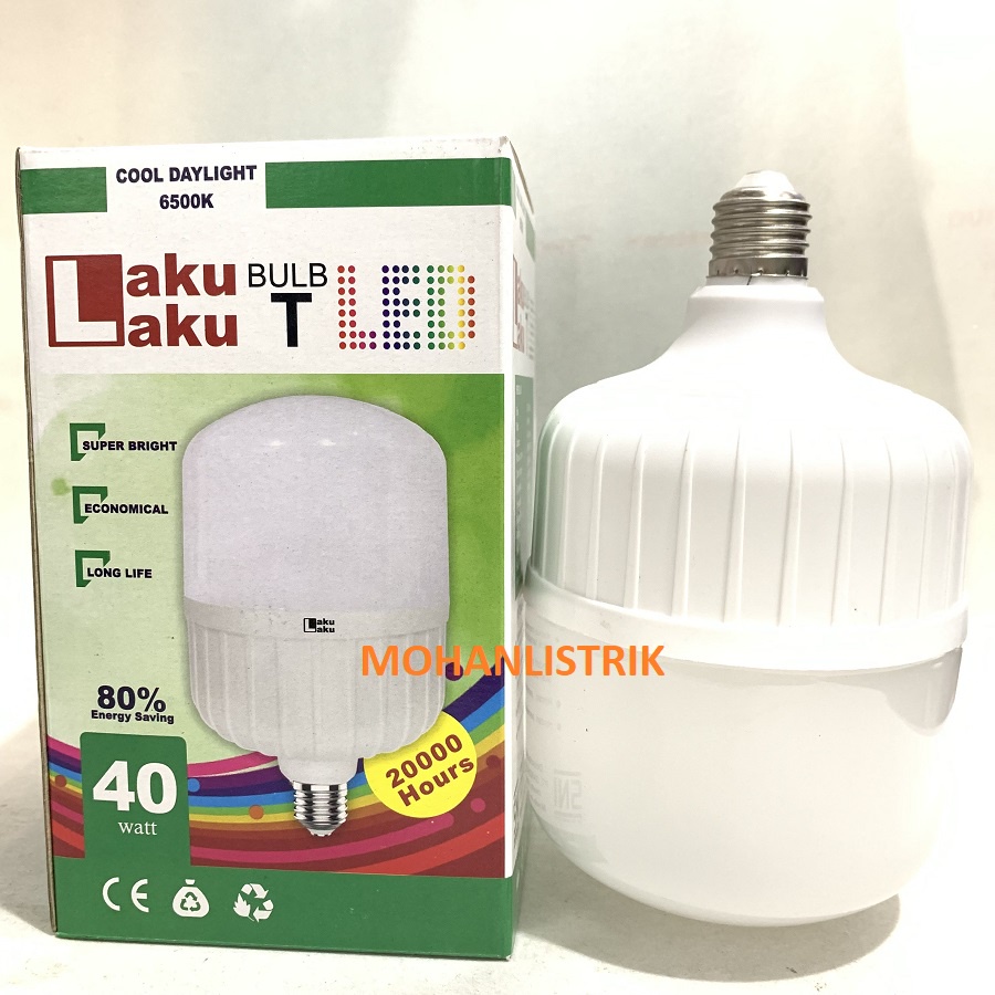 BOHLAM BOLA LAMPU LED 40W 40WATT 40 WATT LAKU LAKU HEMAT ENERGI LAMPU MURAH LAMPU KAPSUL CAPSULE