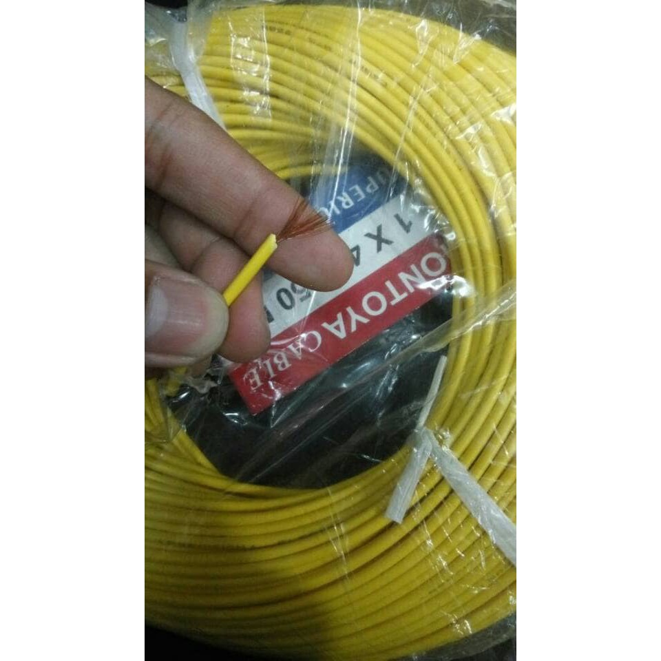 New kabel 1x40 montoya merah kuning hijau biru putih hitam