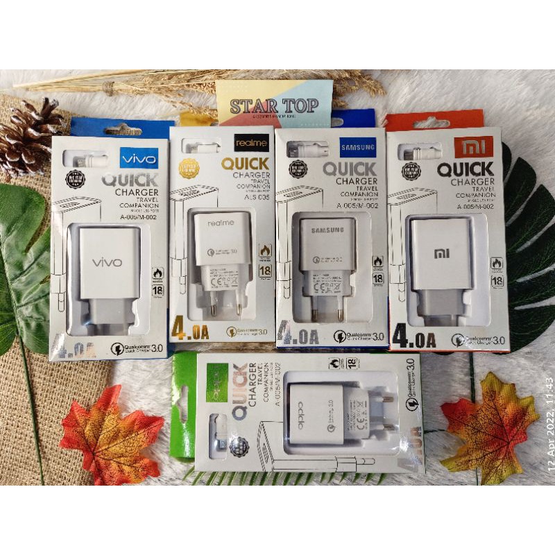 CHARGER SAMSUNG FOR ANDROID CASAN SAMSUNG ALS-005 USB MICRO M-002 QUICK CHARGER 4.0A