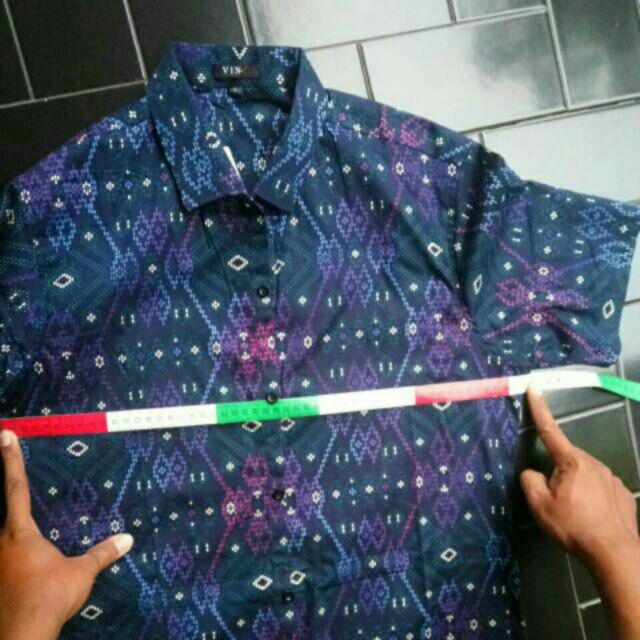 Brotherholic Baju Cowok Batik Songket Lengan Pendek Slimfit / Kemeja Batik Pria Pendek Hitam Slim