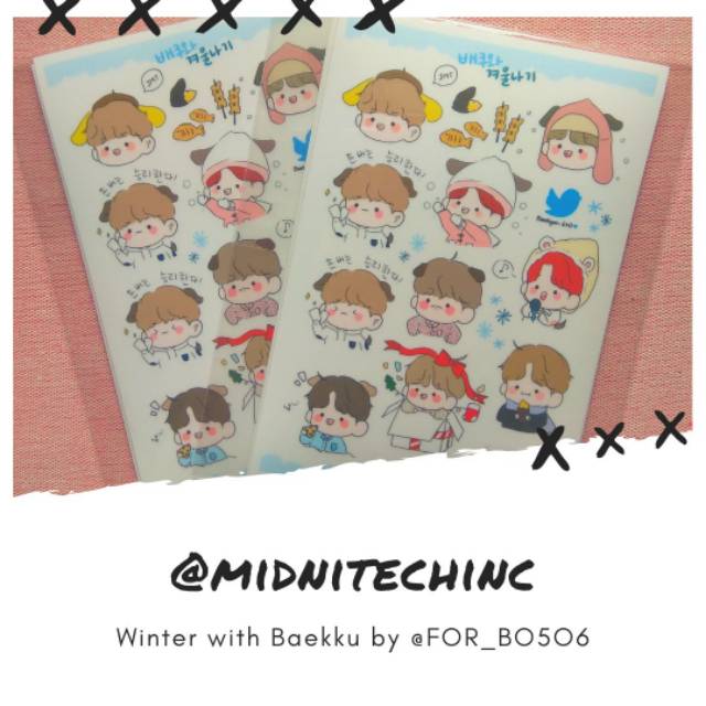 

[R e a d y S t o c k] Winter with Baekku Stickers by @FOR_BO5O6
