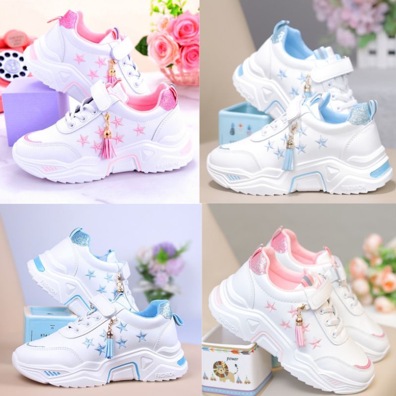 SEPATU SNEAKERS ANAK KECIL CEWEK COWOK PEREMPUAN REMAJA SEKOLAH TK SD SMP TERMURAH TERBARU KEKINIAN 